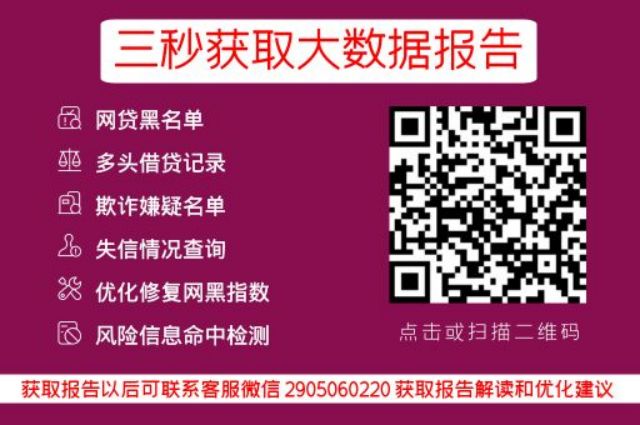 网贷大数据信用查询样例？一探究竟！_小七信查_第3张